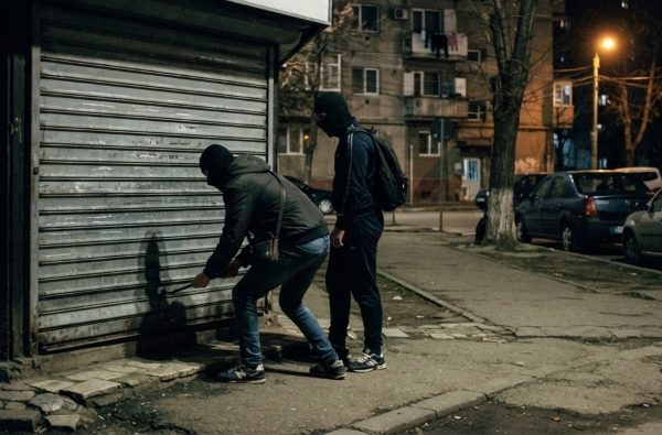 Doi adolescenți, reținuți după ce ar fi încercat să spargă un magazin