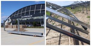 Mioveni. Lucrările la sistemele fotovoltaice de la Sala Sporturilor și Stația de Epurare sunt în plină desfășurare!