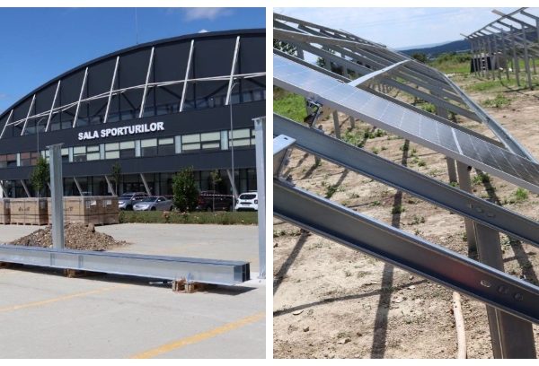 Mioveni. Lucrările la sistemele fotovoltaice de la Sala Sporturilor și Stația de Epurare sunt în plină desfășurare!