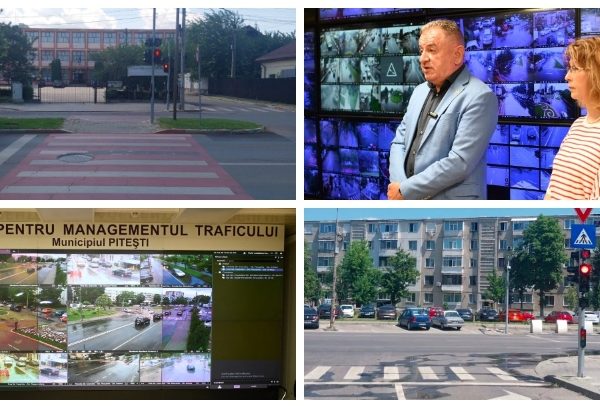 Piteștiul are încă șase treceri de pietoni integrate în sistemul inteligent de trafic
