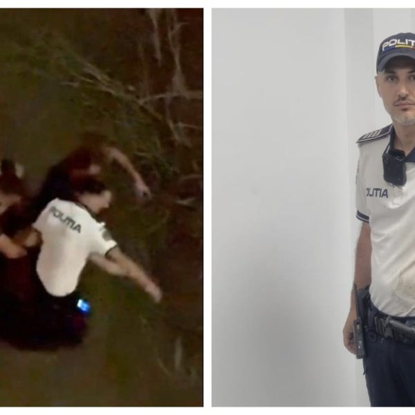 VIDEO. Gest de curaj al unui polițist din Râmnicu Vâlcea: a salvat o adolescentă de 15 ani după ce s-ar fi aruncat în râul Olănești