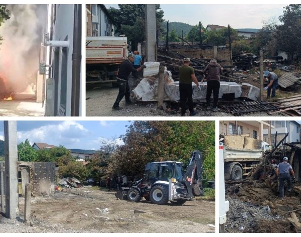 Primăria Ștefănești a sărit în ajutorul familiei din Valea Mare rămasă fără gospodărie în urma unui incendiu