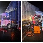 VIDEO. Accident mortal pe DN 7. Un șofer bulgar a murit