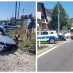 Accident pe DN7, la Budești. Un pasager, grav rănit