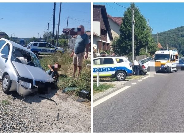 Accident pe DN7, la Budești. Un pasager, grav rănit
