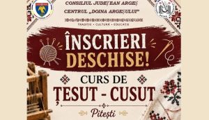 Meșteșugul mamelor și bunicilor noastre merge mai departe! Centrul „Doina Argeșului” deschide înscrierile la cursul de Țesut – Cusut
