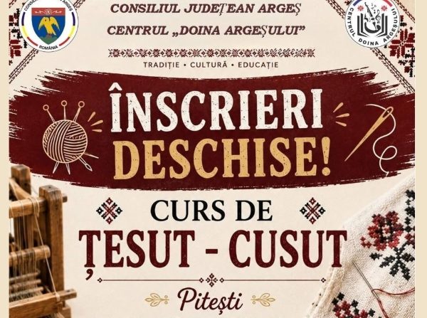 Meșteșugul mamelor și bunicilor noastre merge mai departe! Centrul „Doina Argeșului” deschide înscrierile la cursul de Țesut – Cusut