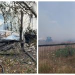 Trei incendii izbucnite aproape în același timp, în trei localități din Argeș