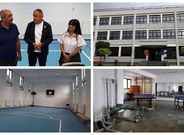 VIDEO. Sala de sport a Liceului Teoretic „Ion Barbu” din Pitești, reabilitată integral!
