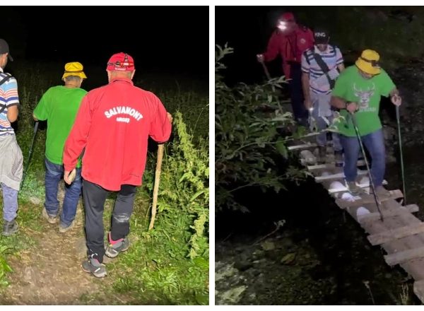 Noapte de foc pe munte: salvamontiștii argeșeni au intervenit în trei cazuri, aproape simultan