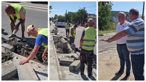 Primarul Nicolae Velcea: „Se schimbă lucrurile, pas cu pas!” Lucrările de pe strada Coasta Câmpului au intrat în linie dreaptă