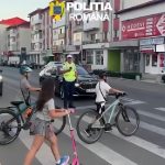 VIDEO. Acțiune de prevenire pentru bicicliști, trotinetiști și motocicliști, la Topoloveni