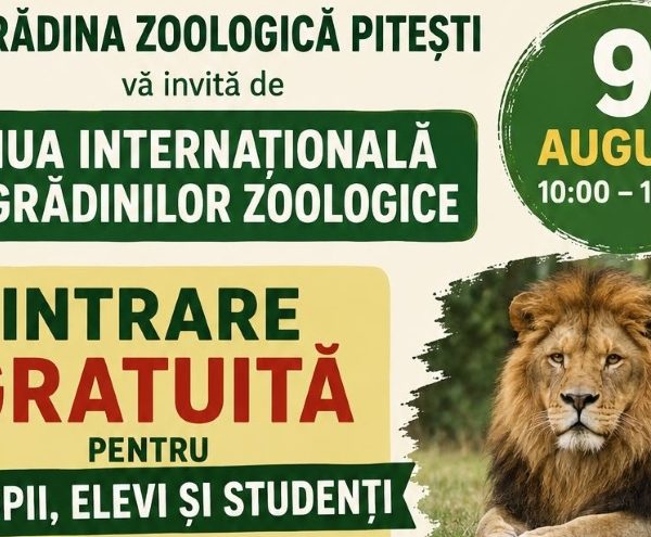 Duminică, intrare GRATUITĂ la Zoo Pitești, pentru copii, elevi și studenți