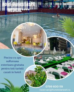 Vara aceasta, relaxarea are un nou nume: piscina exterioară cu apă sulfuroasă de la Hotel Olănești & SPA Medical!