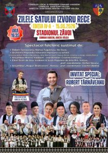 Primarul Daniel Băluță vă invită la Zilele Satului Izvoru Rece (ediția a IV-a) la un spectacol folcloric de excepție! !