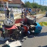 Un bărbat a murit după ce un autoturism a lovit un motocultor