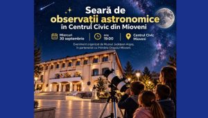 Observații astronomice la Mioveni! Specialiștii Muzeului Județean Argeș vă invită să descoperiți stele, planete și galaxii