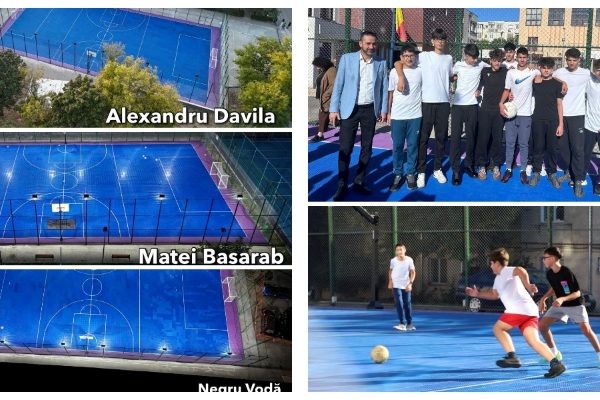 Șase obiective de infrastructură sportivă școlară, modernizate în Pitești!