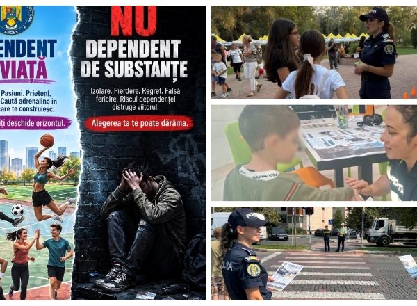 Polițiștii argeșeni, acțiuni pentru siguranța copiilor și prevenirea consumului de droguri