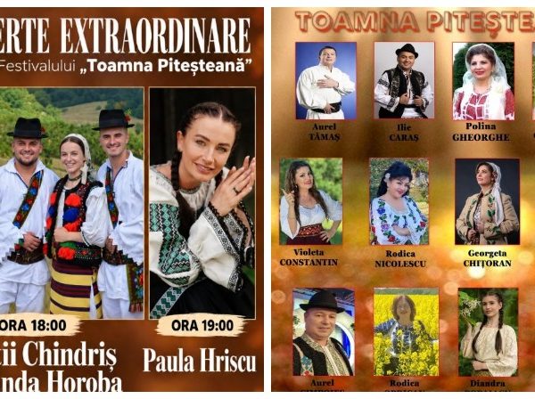 Două spectacole de muzică și folclor, în această săptămână, la „Toamna piteșteană”!