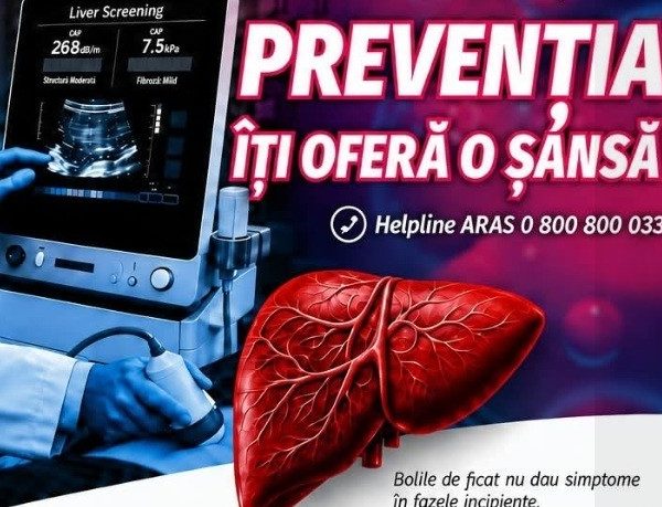 Campanie de testare gratuită pentru sănătatea ficatului, la Topoloveni