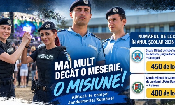 Te vezi în uniformă? Poate e momentul să faci pasul. Jandarmeria Română te așteaptă în echipă!
