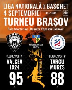 Victorie la Brașov! CS Vâlcea 1924 se impune în fața celor de la CSM Târgu Mureș, 95–88!