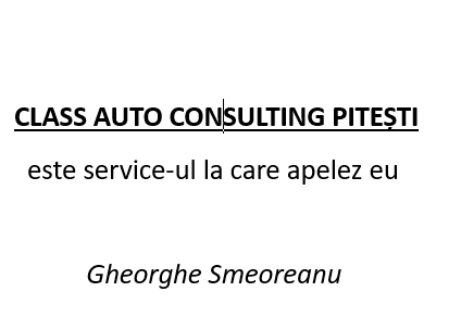 Un service prietenos și profesionist: CLASS AUTO CONSULTING PITEȘTI