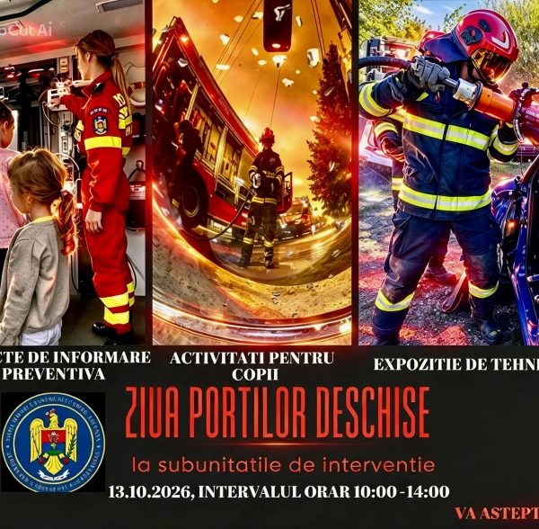 Marți 13 – Ziua Informării Preventive și Ziua Reducerii Riscurilor de Dezastre. Împreună, mai pregătiți pentru situații de urgență