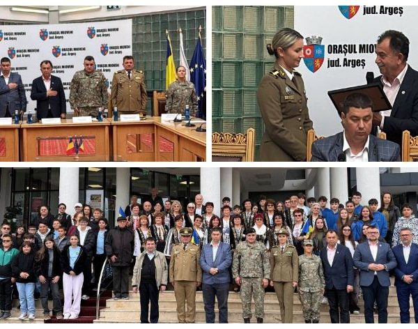 Ziua Armatei Române, marcată în avans la Mioveni printr-o întâlnire între generații