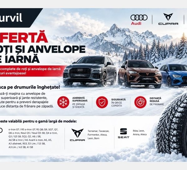 NURVIL. Ofertă roți și anvelope de iarnă!