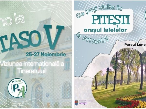 Pitești – oraș al tinerilor, promovat internațional prin PITASO V