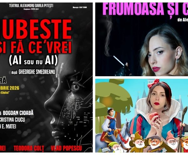 „IUBEȘTE ȘI FĂ CE VREI”, premiera weekendului la Teatrul „Alexandru Davila”. Ce spectacole mai sunt programate