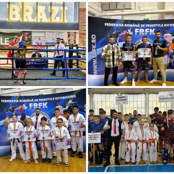 Opt sportivi de la Sabaki Extreme Fight Topoloveni, pe podium la Cupa României de Freestyle Kickboxing