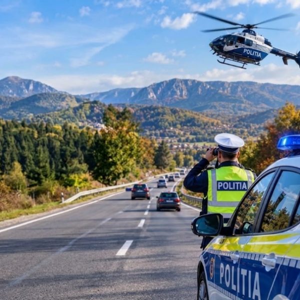 Traficul din Argeș, supravegheat din aer