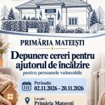 Primăria Mateești anunță acordarea ajutorului pentru încălzirea locuinței și a suplimentului pentru energie