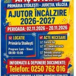 Primăria Stoilești: Depunerea cererilor pentru ajutorul de încălzire (02.11.2026 – 20.11.2026)